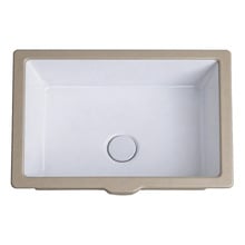 Novo 505mm Gloss White Rectangular Undermount Basin